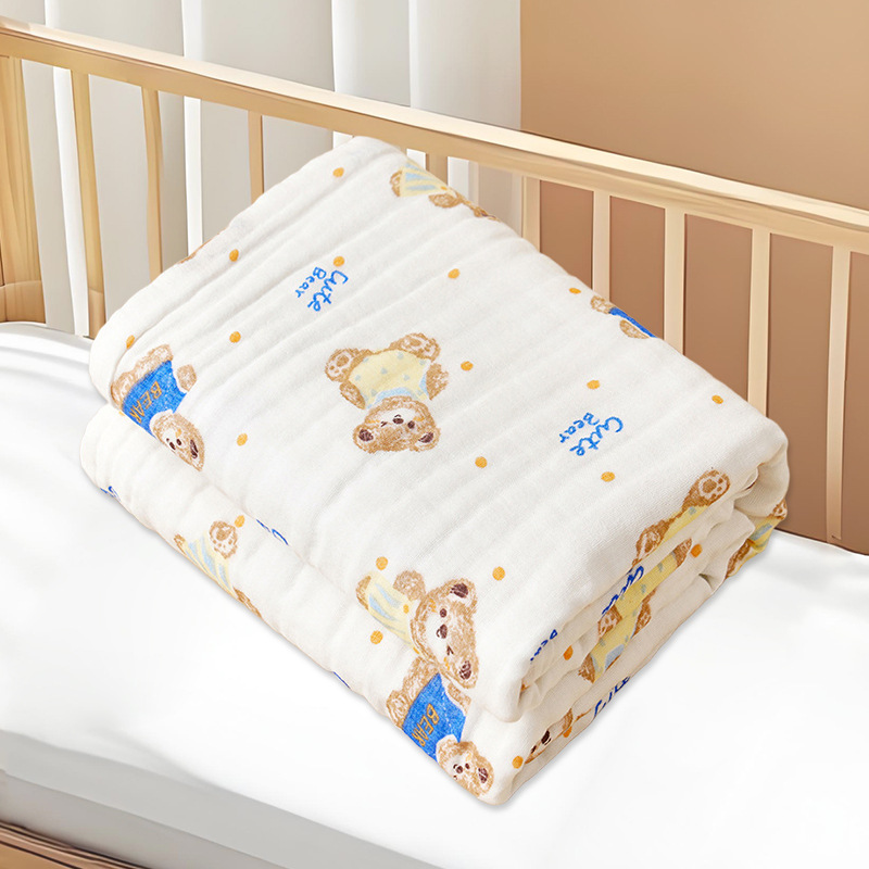Toallas de gaza para bebés de seis capas de espuma de alta densidad para niños, toallas de baño para bebés, toallas de almuerzo para niños image 38