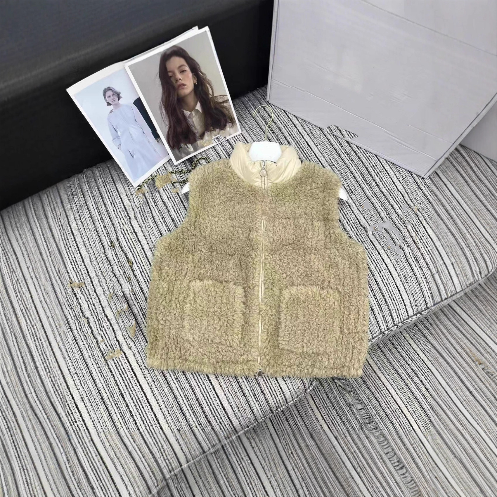 毛毛马甲休闲羽绒服59543