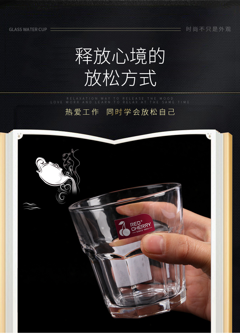 厂家批发玻璃杯水杯 酒吧家用喝水啤酒杯简约风 多规格支持定制详情2