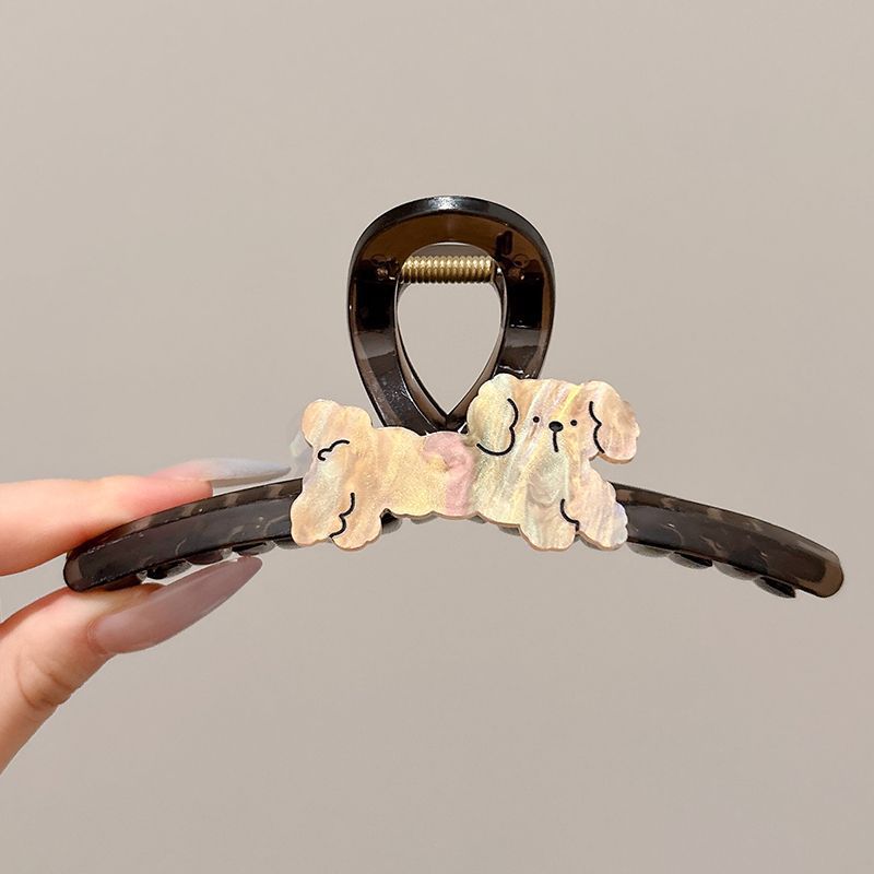 大号撞色发抓春季鲨鱼夹显发量高颜值森系发夹多巴胺儿童轻奢抓夹|undefined