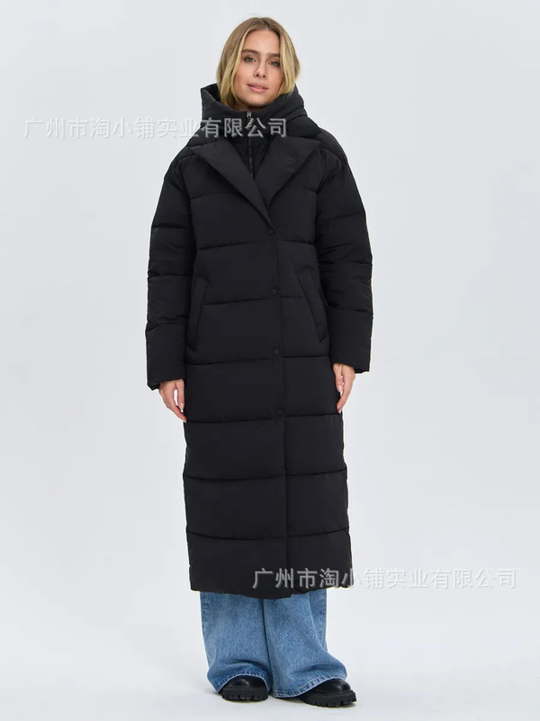 长款过膝高级感棉服2025年冬季新款韩版超长棉衣脚踝棉袄加厚外套|undefined
