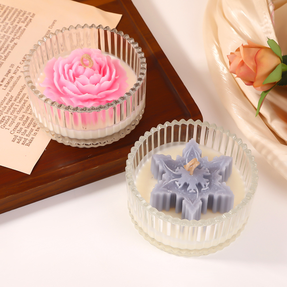 Hecho a mano DIY cera de perfume cilindro de vidrio transparente regalo de boda acompañante de atmósfera cálida decoración de cera de perfume