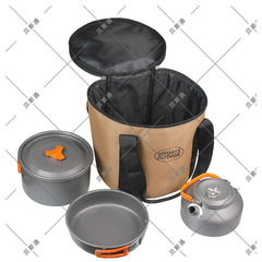 2022 New Outdoor Camping Portable Cookware Storage Bag Hiking Picnic Camping Convenient Pot Tool Storage Bucket Bag