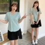 大码高腰短袖3081a字裙