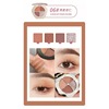 Eye shadow, matte waterproof eyeshadow palette, with little bears, 4 colors, internet celebrity