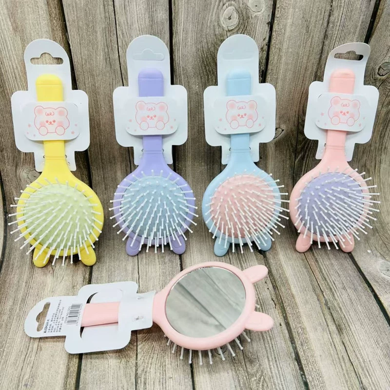 M023 зеркальная расческа двусторонняя многофункциональная компактная и милая портативная воздушная подушка расческа с воздушной подушкой и зеркалом