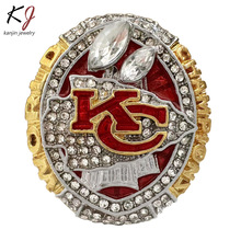 NFL 2019 堪萨斯酋长 冠军戒指橄榄球超级碗球迷收藏指环速卖热卖