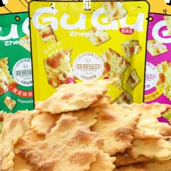 香美客苏打饼干菇菇珍好咸味海盐香葱无蔗糖营养办公室休闲零食胃