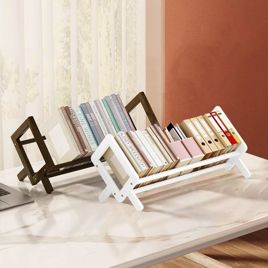 Простой бамбуковый держатель для хранения документов на рабочем столе