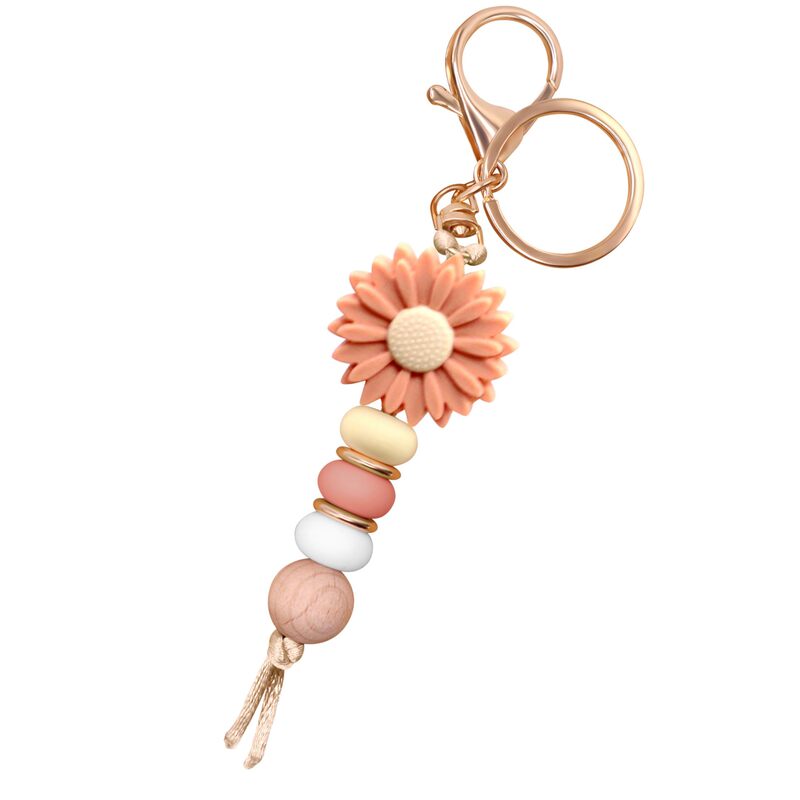 DIY Little Daisy Keychain Pendant Handmade Beaded Creative Gift Sunflower Pendant Women's Bracelet Keychain DIY Little Daisy Keychain Pendant Handmade Beaded Creative Gift Sunflower Pendant Women's Bracelet Keychain