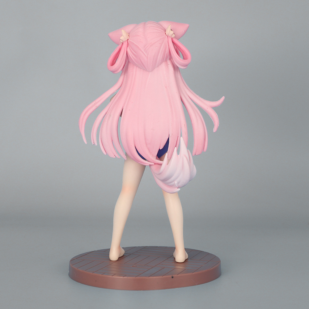 Starluo Pavilion Dream Sakura Dress-up Time Figur Katzenmädchen im Badeanzug Loli Statue für Anime-Fans Desktop-Deko Sammlerstück Feiertagsdekoration – Detail 6