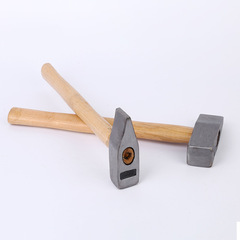Manufacturer wholesale wooden handle mountain hammer, masonry hammer, broken stone, forged hammer, flat head large hammer