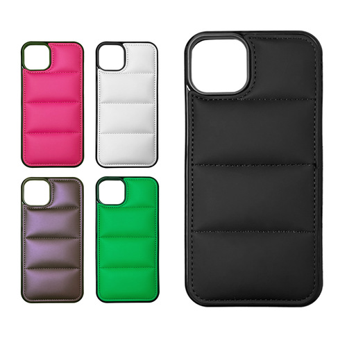 Suitable for Apple iPhone15 models, complete down jacket, mobile phone case, leather cover, mobile phone protective cover