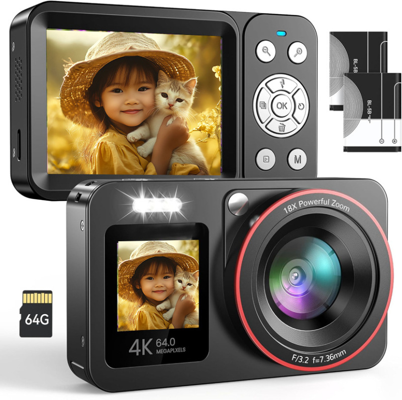 Cross-Border Popular Model for Students, 64 Million Pixel High-Definition Digital Camera, Private Model, High-Appearance Ccd Digital Camera Cross-Border Popular Model for Students, 64 Million Pixel High-Definition Digital Camera, Private Model, High-Appearance Ccd Digital Camera