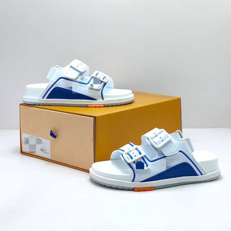 Zapatos de entrenador de casa de burro 1 generación pequeña gorda Dingxin vaquero impresión azul zapatos de suela gruesa hombres y mujeres zapatos de moda casuales versátiles