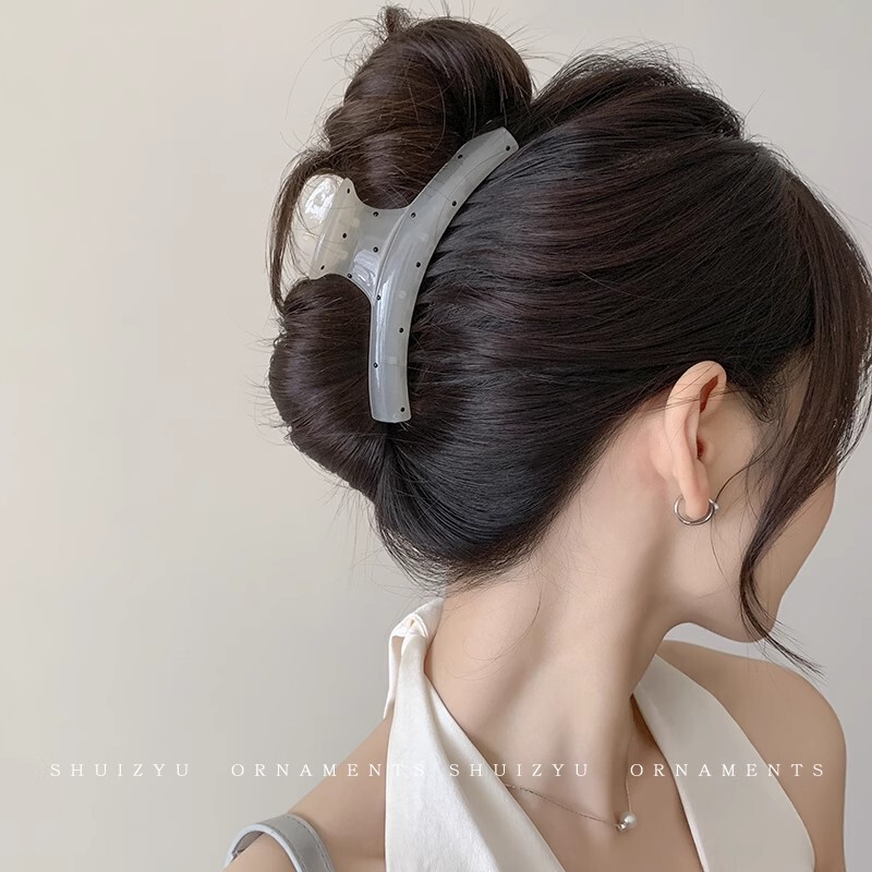 女性用ヘアピン、高級感のある韓国東大門と同じスタイルのヘアピン、後頭部のシャーククリップ、女性用ヘアアクセサリー|undefined