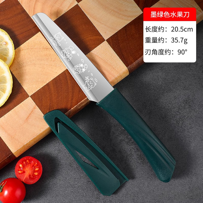 Cuchillo de corte de frutas cuchillo doméstico de cocina de acero inoxidable cuchillo de oficina dormitorio mini cuchillo portátil