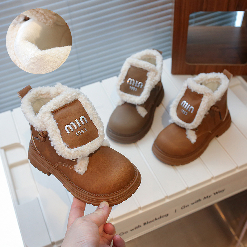 Insulated keep warm children's demi-season low boots for boys