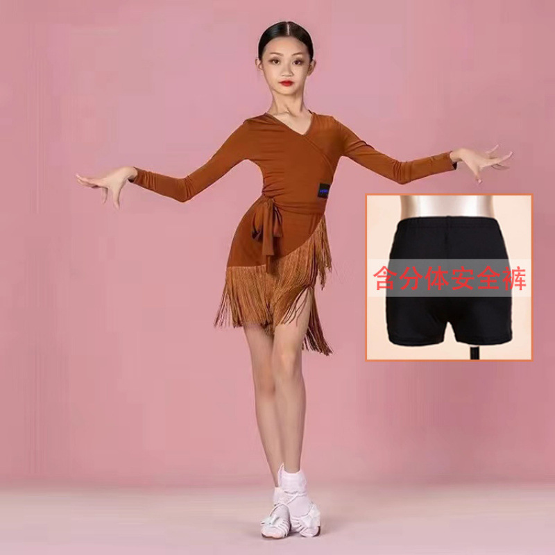 Niños trajes de baile latino vestido de baile de niñas vestidos de baile de baile de niños vestidos de baile latino de verano nueva fábrica