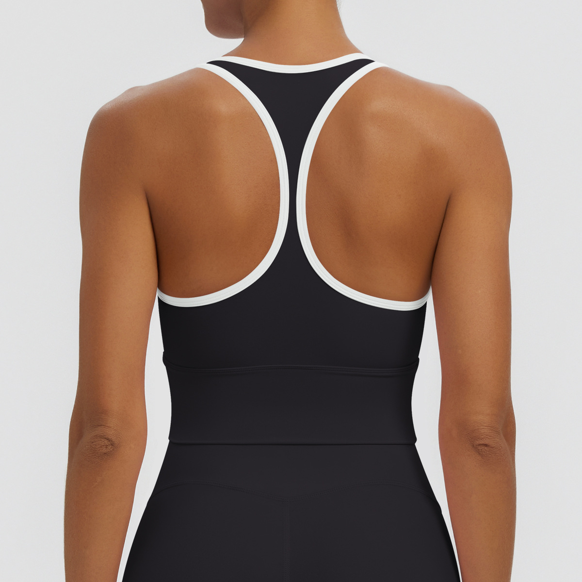 Nuevo transfronterizo sólido I-shaped hermosa espalda apretada ropa interior deportiva transpirable correr fitness yoga chaleco chaleco mujer image 11