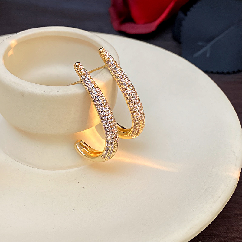 10g Weight 925 Sterling Silver Ear Needle Material Zircon Inlay Material Drop Earrings, Ear Studs Classification 1 Pair Quantity Banquet, Party Occasion Copper Material Geometric Pattern All Seasons Season Women's Gender Elegant, Glam Style 1 Pair Elegant Glam Geometric Copper Zircon Drop Earrings Ear Studs 7