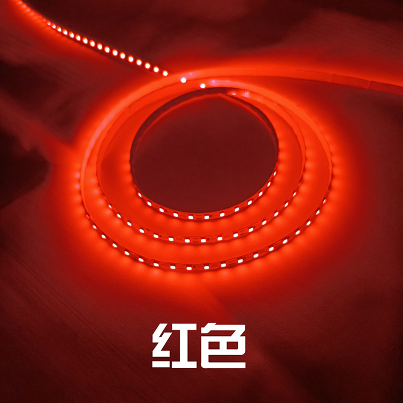 6mmS LED correa de lámpara flexible 12V por metro 120 lámpara 2835 lámpara desnuda no impermeable lámpara de neón dividida