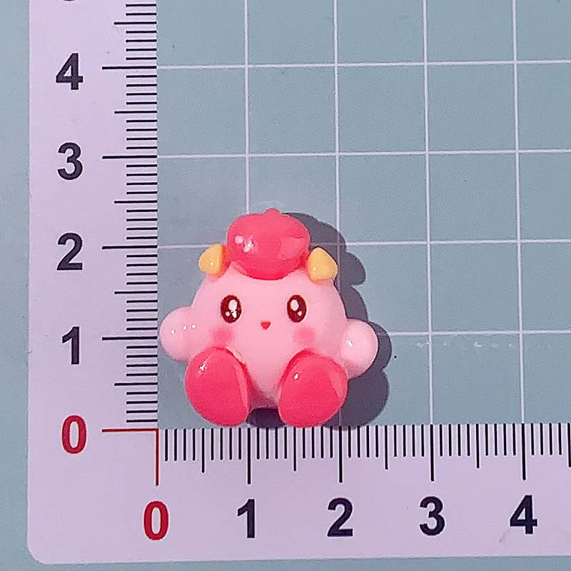 Nuevos dibujos animados arco acessorios de resina kabi diy pegamento crema caja de teléfono móvil adornamiento de cabello agujero zapatos pequeños materiales colgantes