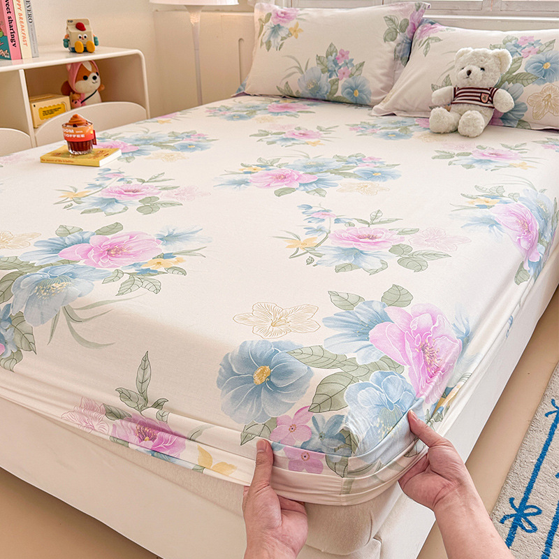 2025 nueva sábana de algodón pequeña fresca funda protectora de colchón de algodón de una sola pieza cubierta de cama para niños dormitorio 2025 nueva