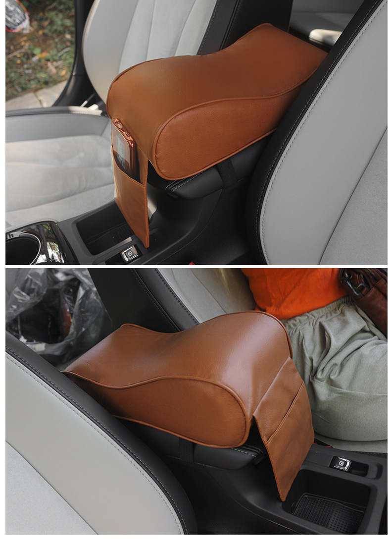 Car Armrest Box Heightening Pad, Car Central Armrest Memory Foam Elbow Rest, Multifunctional Car Armrest Box Pad Heightening