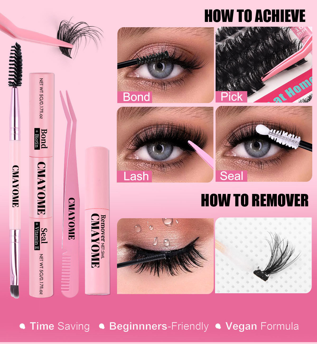 30g Weight Makeup Tool Sets Makeup Tools Types 1 Set Quantity Artificial Fiber Material Solid Color Pattern Casual, Elegant, Lady Style Casual Elegant Lady Solid Color Artificial Fiber Makeup Tool Sets 1 Set 7