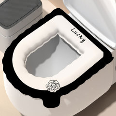 新型防水トイレマット厚手保温トイレ座布団四季通用EVA手提げ軽豪華トイレ座布団