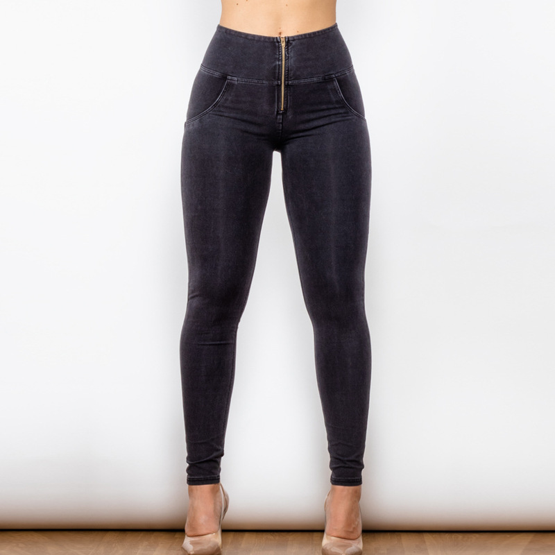 Shascullfitesの足のデニムのヒップのズボンのガードルの形の鉛筆のズボンの女性は痩せていて腹のズボンのクロスボーダーのヨーロッパを収めます。|undefined