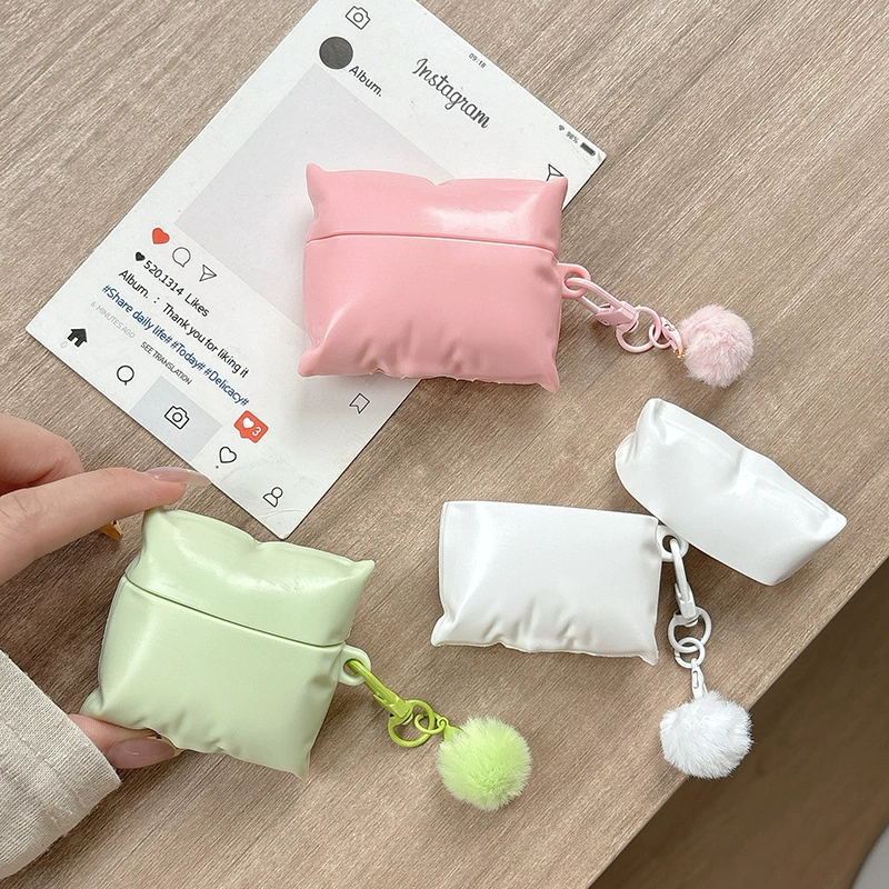 Apple, милая подушка-накладка, наушники, чехол в виде мультфильма, bluetooth, 3/4