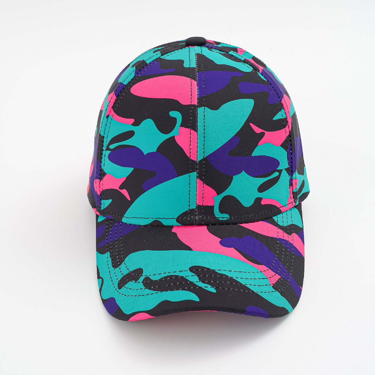 Nueva gorra de béisbol de camuflaje de la moda de la calle de las mujeres hip hop casquillo enarbolado de los hombres de verano al aire libre todo-coincidencia sombrero