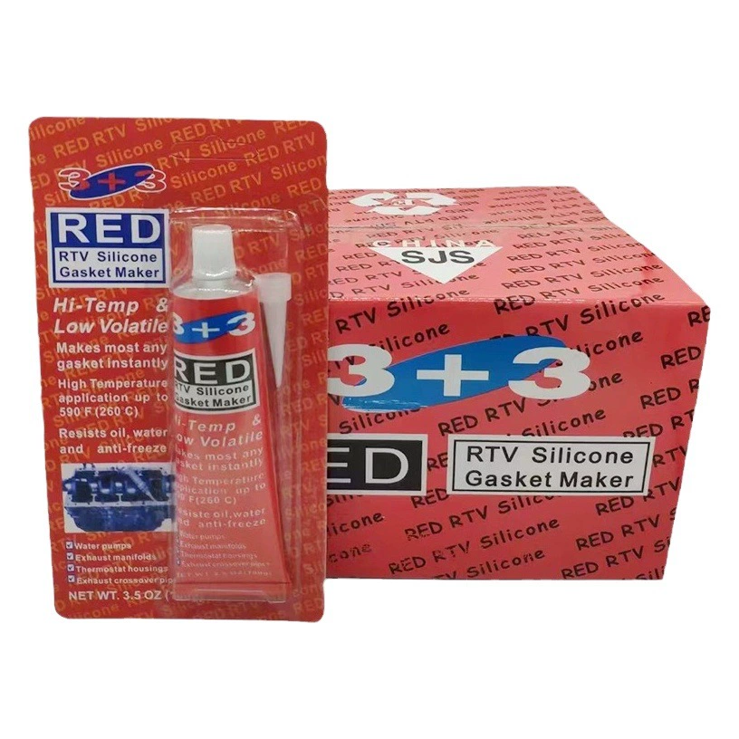 3 3 герметик без прокладок не боится высокотемпературного обслуживания автомобильного двигателя, металлических мотоциклов, электрических машин