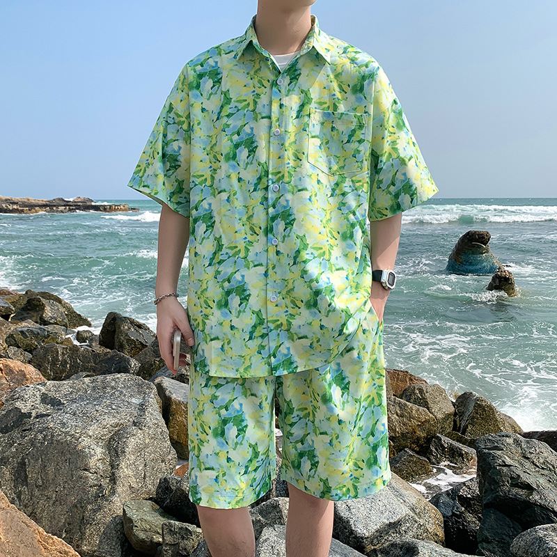 TZ523 비치 슈트 애플 그린