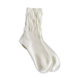 Socks Women's Socks Spring and Autumn Japanese South Korea College Style Solid Color Twisted Socks Loose Rakou Cross-border Stacking Socks