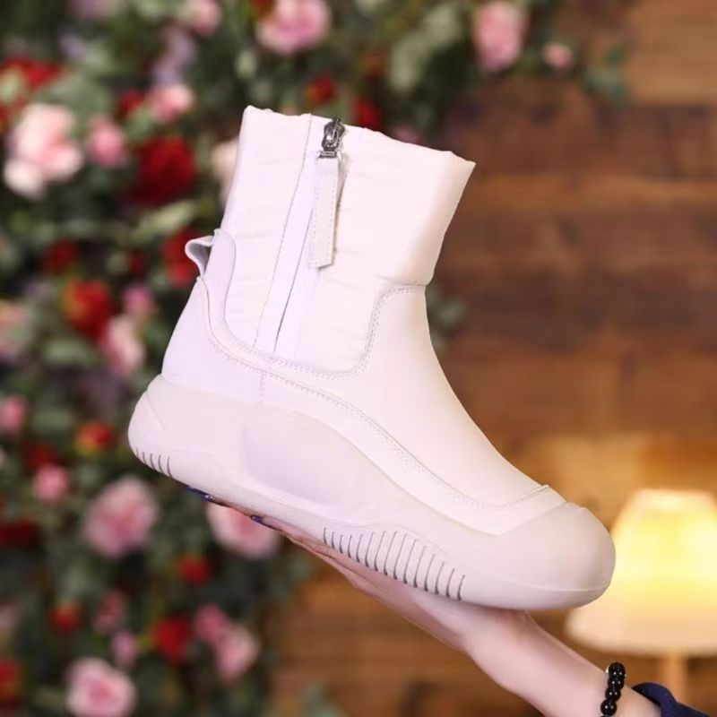 ShoeVault Snow 2025 New Cotton Winter Fleece Lined Thickened Women's Shoes Thick Sole Northeast Short Boots Warm_vogvips.com