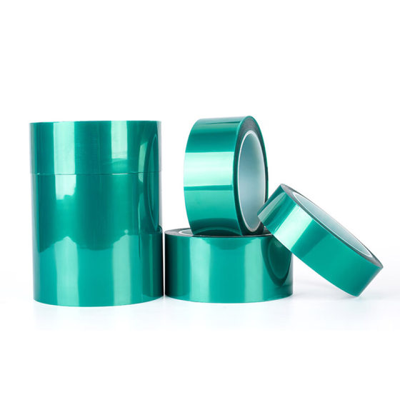 Spot Supply Pet Green High Temperature Tape Acid and Alkali Resistant High Temperature Insulation Non-Residual Glue Shielding Protective Tape
