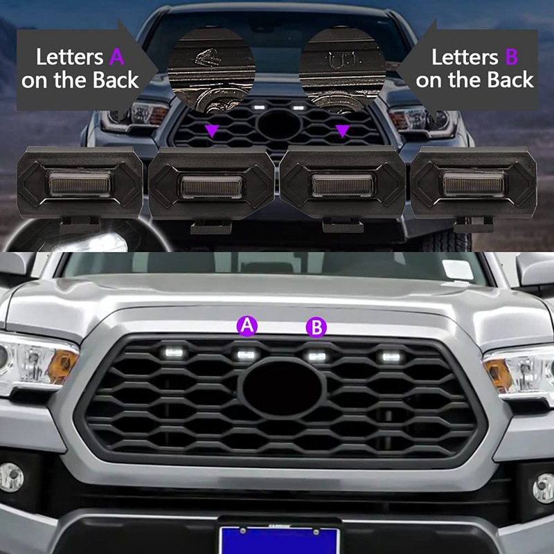 2020-21 New Tacoma Grille Light Tacoma Trd Sports Version Off-Road Version Grille Small Yellow Light