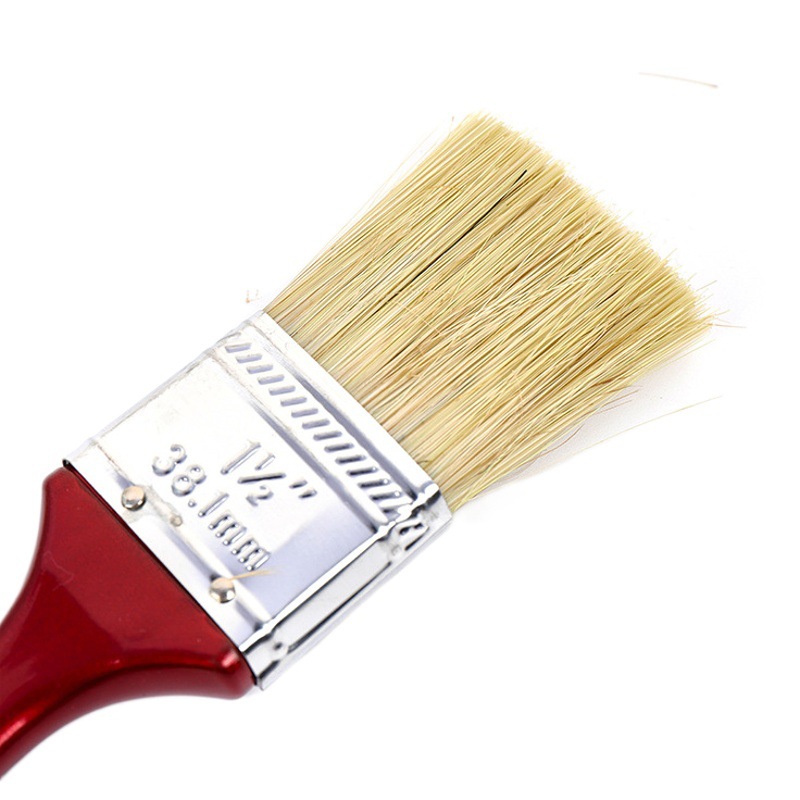 Pincel para pintar, transparente, con cola roja dorada, para decoración del hogar, pincel para pintura de uso propio, pintura de látex, cepillo de limpieza para eliminar el polvo, esencial para la decoración del hogar
