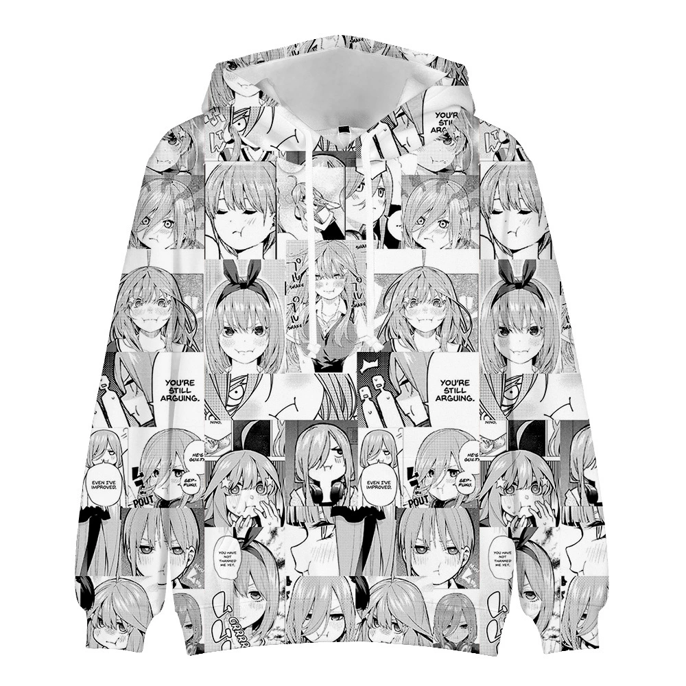 what is a youth hoodie 3D Anime Hoodies Sweatshirts Cute Nakano Miku The Quintessential Quintuplets Men Woman Hooded Casual Boy Girl Kids Clothing what is a youth hoodie