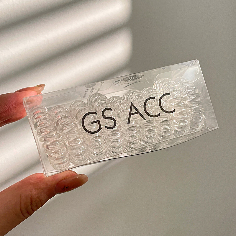 Internet celebridad alta banda de goma elástica duradera cuerda de pelo Banda de pelo de línea telefónica de gradiente de alto grado temperamento femenino no daña el pelo cuerda de pelo