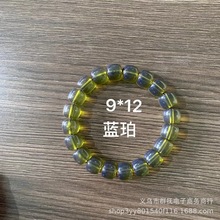 厂家直销高仿俄料白花蜜蜡老型珠手串女款鸡油黄琥珀原石桶珠单圈