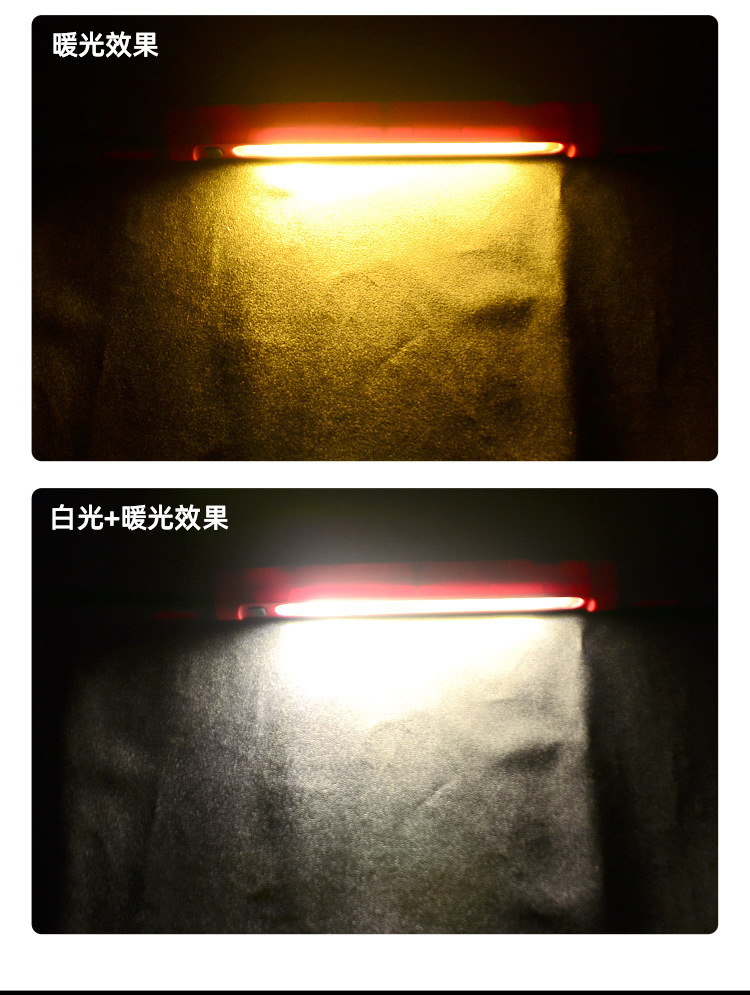 Cross-border outdoor magnetic detection work light COB emergency multifunctional flashlight with hook, power bank, and repair light