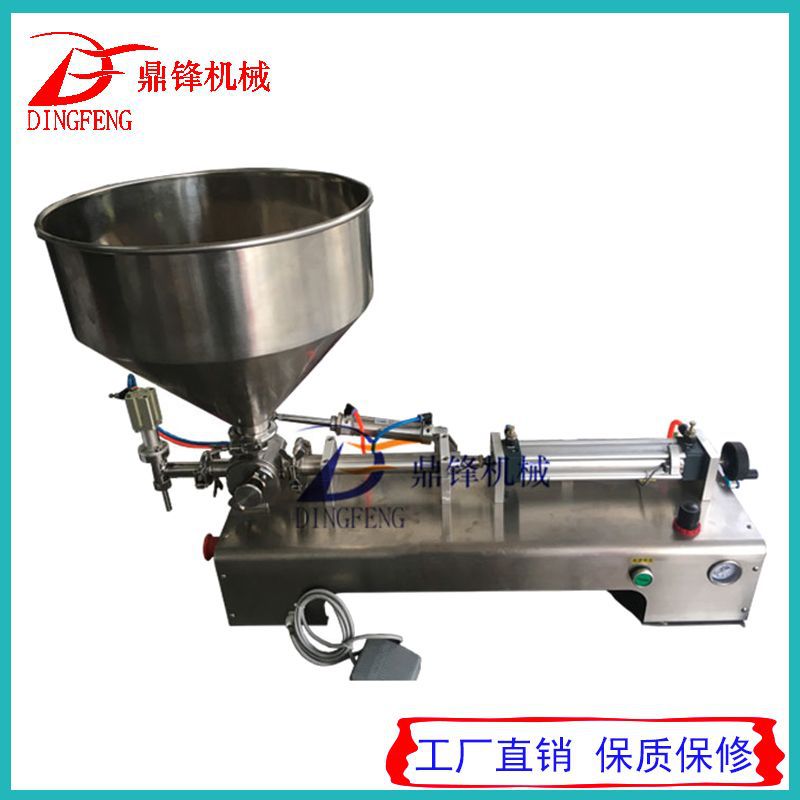 卧式气动膏体定量灌装机 蜂蜜 酱料灌装机 单头膏体分装机