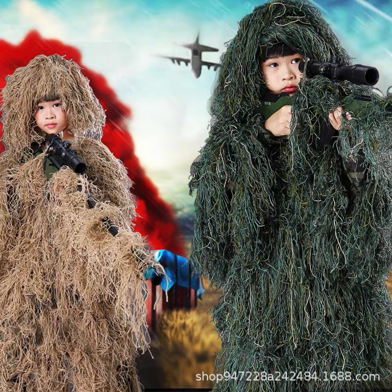 Children's chicken eating camouflage clothing ghillie clothing…