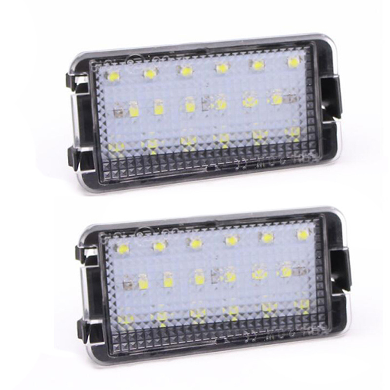 2pcs 18led license plate lights for VW SEAT 04-09 Toledo 5P Ibiza 6L03-08 models