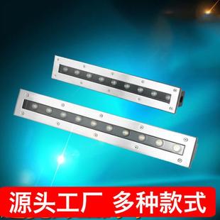 LED Strip Underground Light Bar Linear Outdoor Waterproof Light Colorful 9w18w Landscape Light Square Ground Light