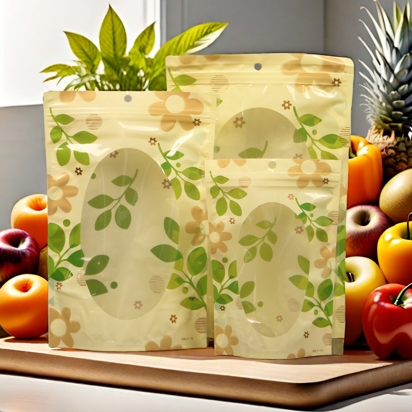 休闲食品包装袋坚果瓜子红枣饼干牛轧糖自封袋开心果核桃透明袋